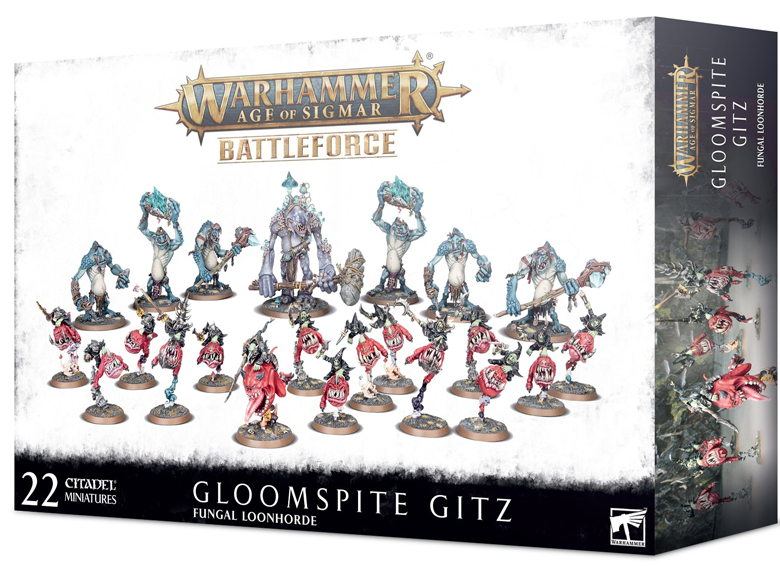 WH AoS: Gloospite Gitz - Fungal Loonhorde Battleforce (لعبة المجسمات للمبتدئين)