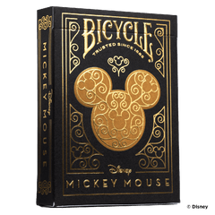 Playing Cards: Bicycle - Disney - Mickey, Black & Gold (ورق لعب)