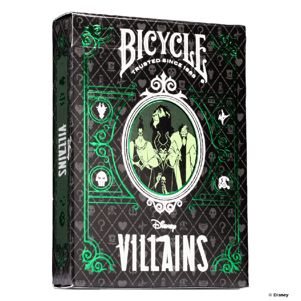 Playing Cards: Bicycle - Disney - Villains, Green (ورق لعب)