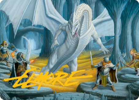 Cave of the Frost Dragon Art Card (Gold-Stamped Signature) [Dungeons & Dragons: Adventures in the Forgotten Realms Art Series]