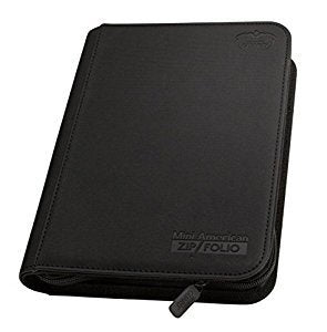Album: Ultimate Guard - 9-Pocket Zipfolio XenoSkin Mini US, Black (لوازم لعبة لوحية)