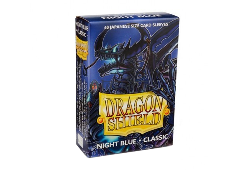 Sleeves: Dragon Shield - Japanese Size - Classic [x60], Night Blue (لوازم لألعاب تداول البطاقات )