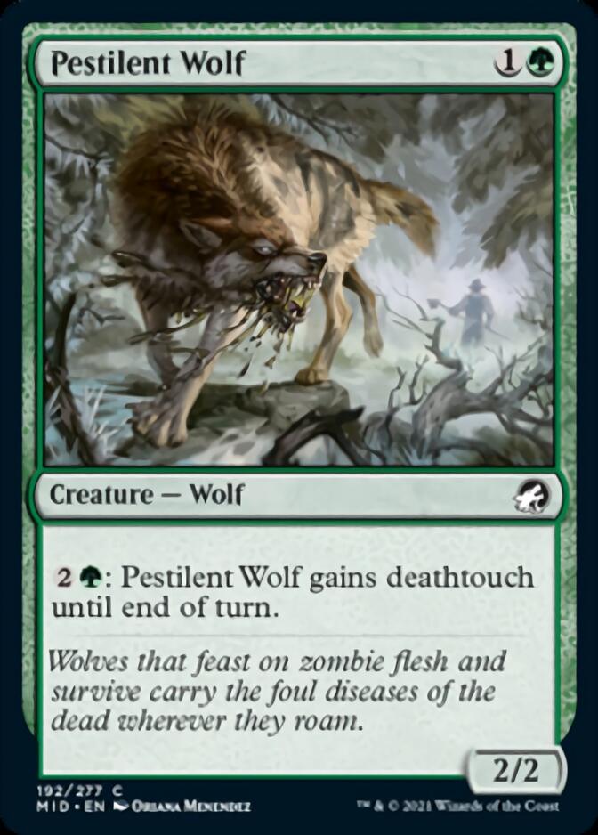 Pestilent Wolf [Innistrad: Midnight Hunt]