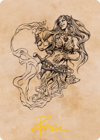 Djinni Windseer (Showcase) Art Card (Gold-Stamped Signature) [Dungeons & Dragons: Adventures in the Forgotten Realms Art Series]