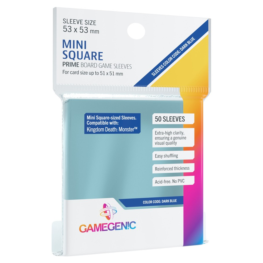 Sleeves: GameGenic - Prime Board Game, Mini Square (x50) (لوازم لعبة لوحية)