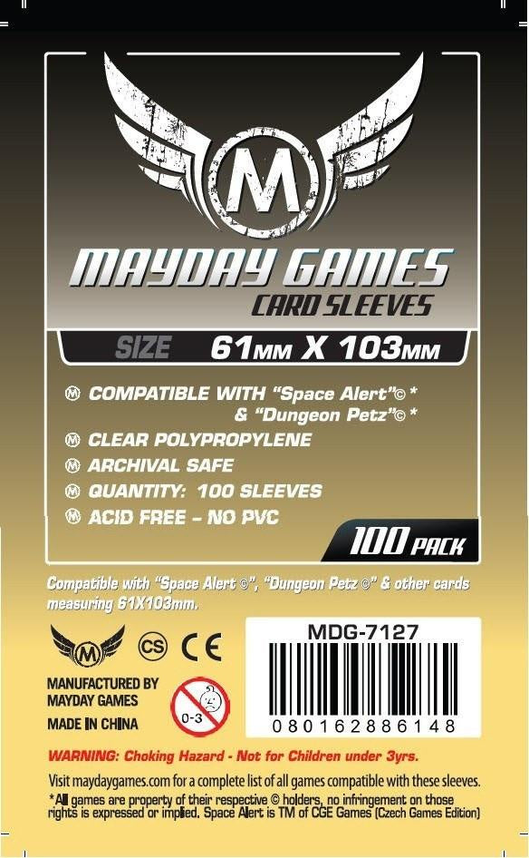 Sleeves: Mayday - Premium - Space [61 x 103mm] [x50] (لوازم لعبة لوحية)