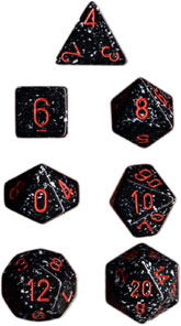 Dice: Chessex - Speckled - Poly, Space [x7] (حجر النرد)