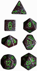 Dice: Chessex - Speckled - Poly, Earth [x7] (حجر النرد)