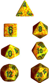 Dice: Chessex - Speckled - Poly, Lotus [x7] (حجر النرد)