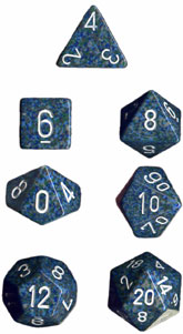 Dice: Chessex - Speckled - Poly, Sea [x7] (حجر النرد)