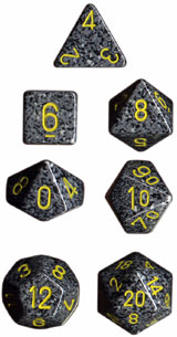 Dice: Chessex - Speckled - Poly, Urban Camo [x7] (حجر النرد)