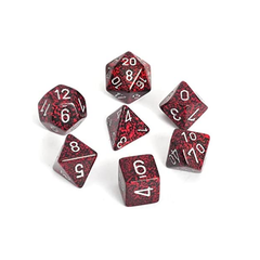 Dice: Chessex - Speckled - Poly, Silver Volcano [x7] (حجر النرد)
