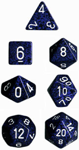 Dice: Chessex - Speckled - Poly, Stealth [x7] (حجر النرد)