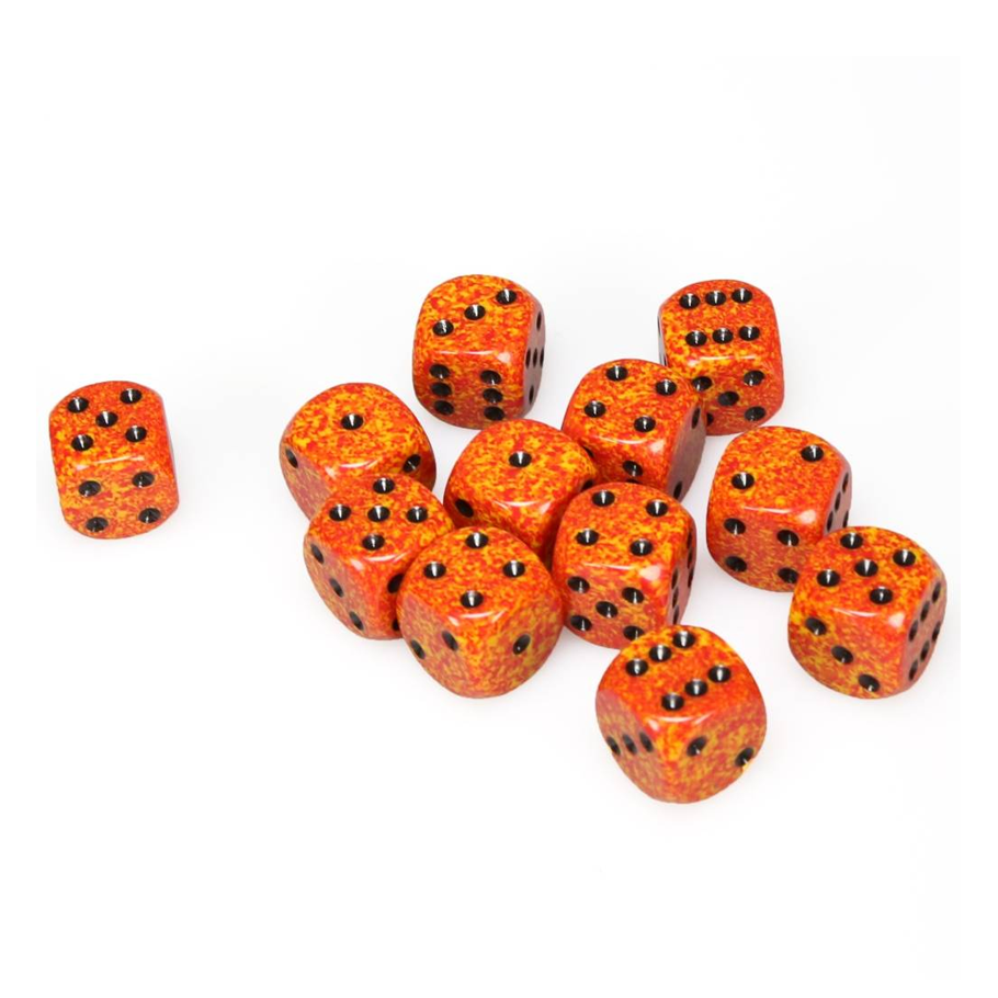 Dice: Chessex - Speckled - 16mm D6, Fire [x12] (حجر النرد)