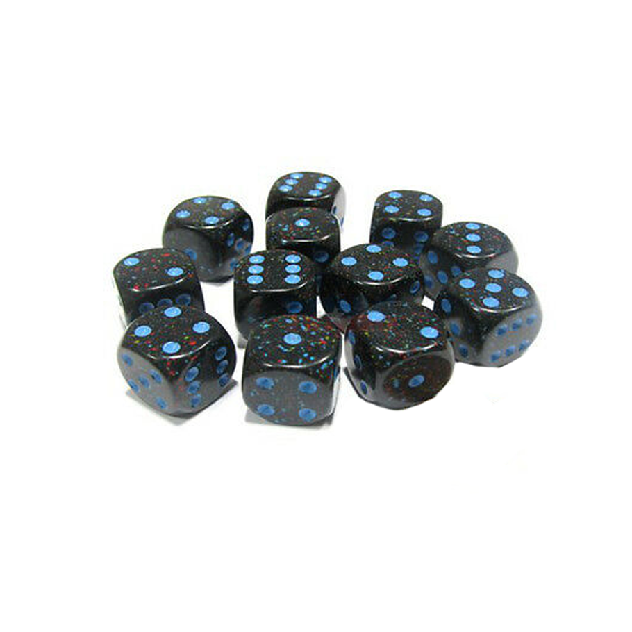 Dice: Chessex - Speckled - 16mm D6, Blue Stars [x12] (حجر النرد)