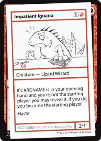Impatient Iguana (2021 Edition) [Mystery Booster Playtest Cards]