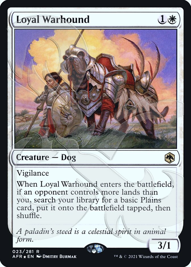 Loyal Warhound (Ampersand Promo) [Dungeons & Dragons: Adventures in the Forgotten Realms Promos]