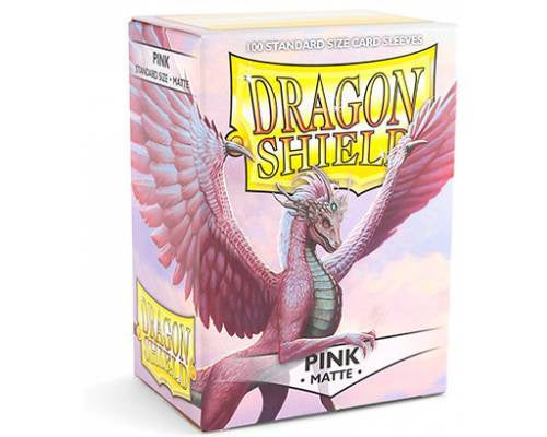 Sleeves: Dragon Shield - Standard, Matte Pink [x100] (لوازم لعبة لوحية)