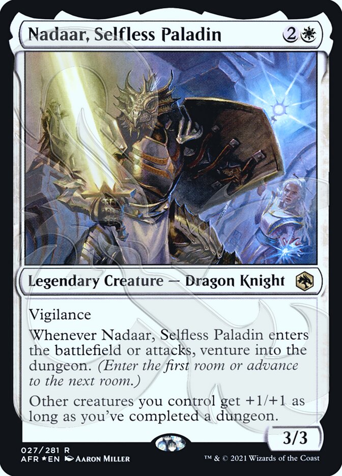 Nadaar, Selfless Paladin (Ampersand Promo) [Dungeons & Dragons: Adventures in the Forgotten Realms Promos]