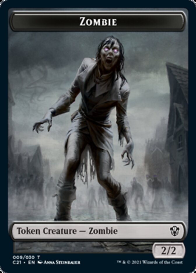 Zombie // Spirit Token [Commander 2021 Tokens]