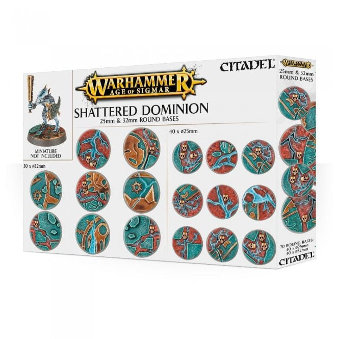 WH AoS: Shattered Dominion - 25mm & 32mm Round Bases (إضافة للعبة المجسمات)