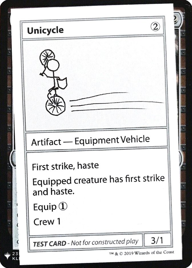 Unicycle [Mystery Booster Playtest Cards]