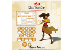 D&D RPG: Token Set - Monk (لوازم للعبة تبادل الأدوار)