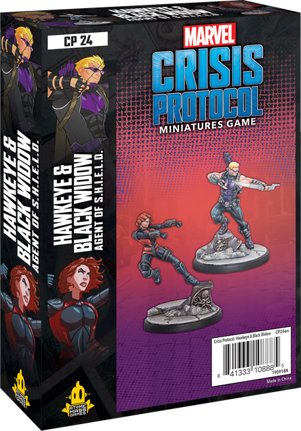 Marvel: Crisis Protocol - Hawkeye & Black Widow (إضافة للعبة المجسمات)