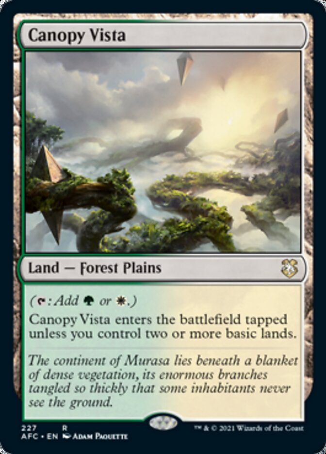 Canopy Vista [Dungeons & Dragons: Adventures in the Forgotten Realms Commander]