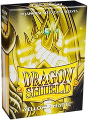 Sleeves: Dragon Shield - Japanese Size - Matte [x60], Yellow (لوازم لألعاب تداول البطاقات )