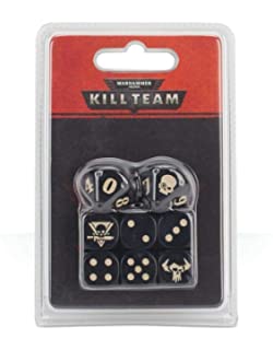 WH 40K: Kill Team - Orks Dice Set (إضافة للعبة المجسمات)