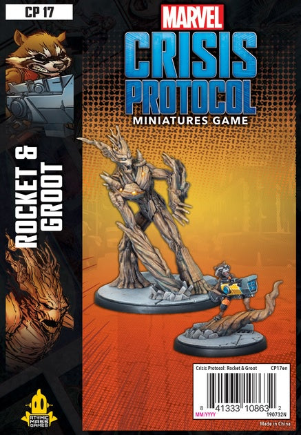 Marvel: Crisis Protocol - Rocket and Groot (إضافة للعبة المجسمات)
