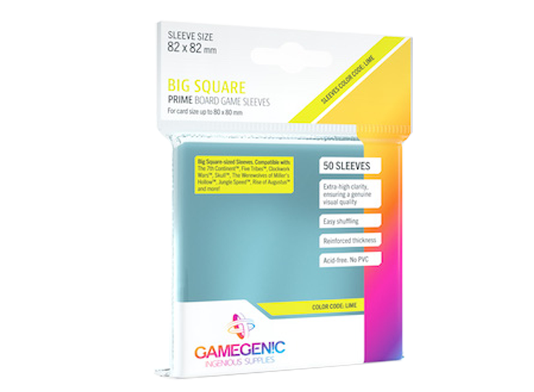 Sleeves: GameGenic - Prime Board Game - Big Square (لوازم لعبة لوحية)