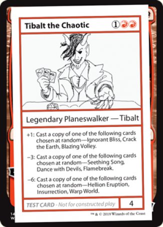 Tibalt the Chaotic (2021 Edition) [Mystery Booster Playtest Cards]