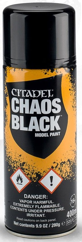 Citadel: Spray Primers, Chaos Black (صبغ المجسمات)