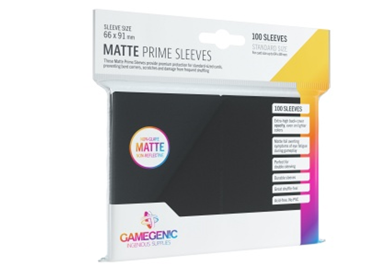 Sleeves: Gamegenic - Matte Prime Standard, Black (لوازم لعبة لوحية)