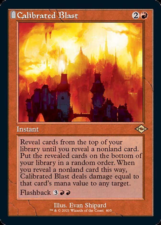 Calibrated Blast (Retro Etched Foil) [Modern Horizons 2]