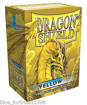 Sleeves: Dragon Shield - Standard, Matte Yellow [x100] (لوازم لعبة لوحية)