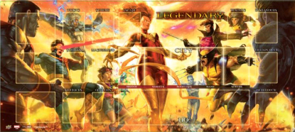 Legendary: MARVEL DBG - Gamemat - Dark Phoenix vs. The X-Men (لوازم لعبة لوحية)