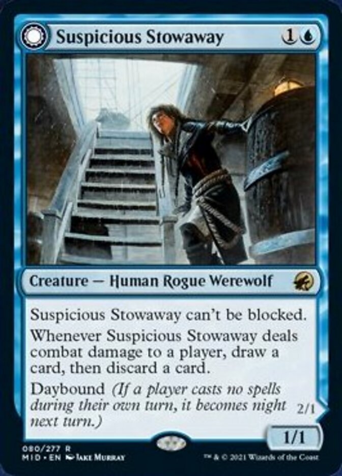 Suspicious Stowaway // Seafaring Werewolf [Innistrad: Midnight Hunt]