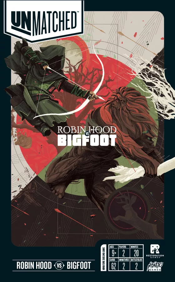 Unmatched: Battle of Legends, Volume One - Robin Hood (اللعبة الأساسية) vs. Big Foot