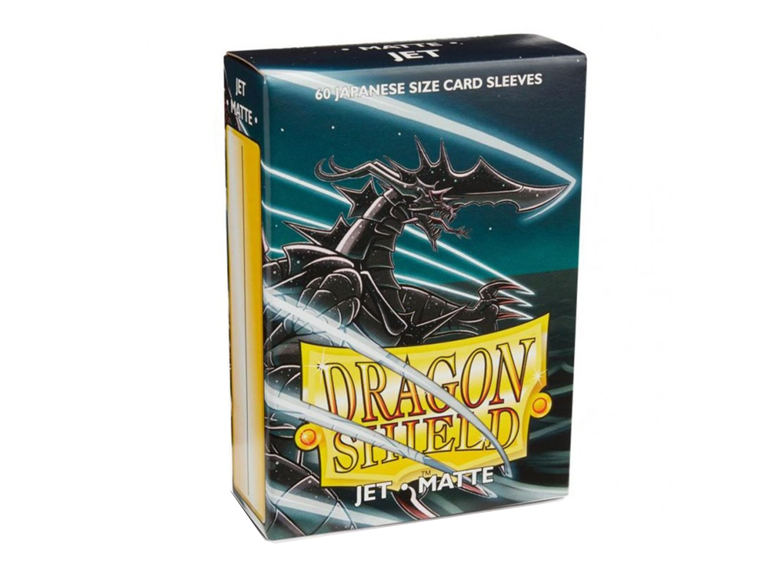 Sleeves: Dragon Shield - Japanese Size - Matte [x60], Jet (لوازم لألعاب تداول البطاقات )