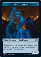 Dog Illusion // Ellywick Tumblestrum Emblem Double-sided Token [Dungeons & Dragons: Adventures in the Forgotten Realms Tokens]