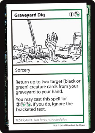 Graveyard Dig (2021 Edition) [Mystery Booster Playtest Cards]