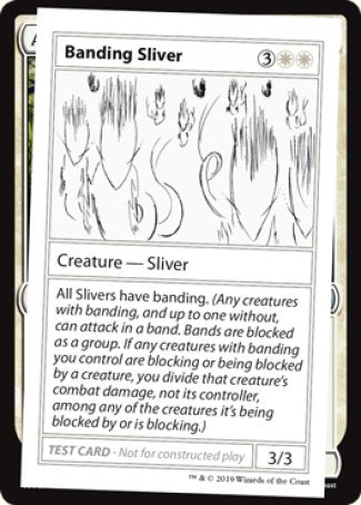 Banding Sliver (2021 Edition) [Mystery Booster Playtest Cards]