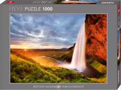 Jigsaw Puzzle: HEYE - Seljalandsfoss Waterfall [1000 Pieces] (أحجية الصورة المقطوعة)