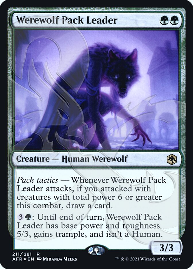 Werewolf Pack Leader (Ampersand Promo) [Dungeons & Dragons: Adventures in the Forgotten Realms Promos]