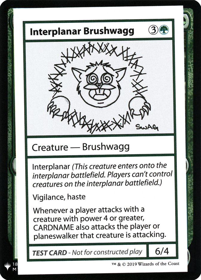 Interplanar Brushwagg [Mystery Booster Playtest Cards]