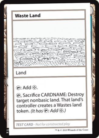 Waste Land (2021 Edition) [Mystery Booster Playtest Cards]