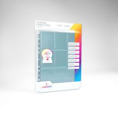 Card Pages: Gamegenic - Top Loading  9-Pocket [x10], Clear (لوازم لعبة لوحية)
